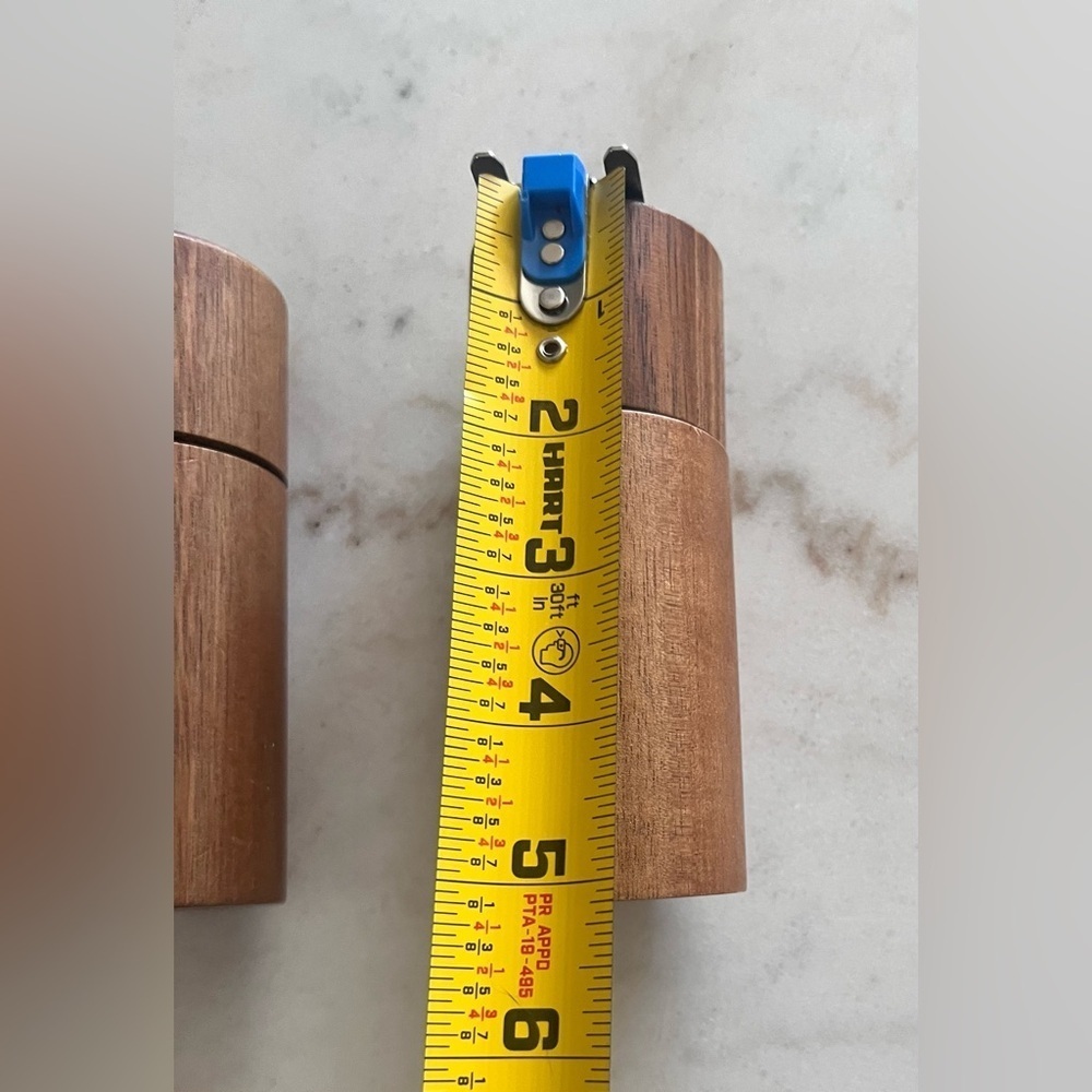Vintage Wooden Salt Shaker and Pepper Grinder Twist Mechanism Farmcore Country - Picture 4 of 4